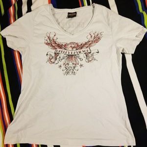White Harley-Davidson T-shirt